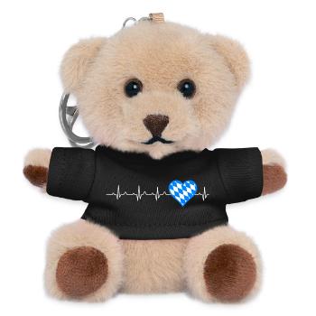 HERZSCHLOG BAYERN - Teddy Schlüsselanhänger - Schwarz - Vorne