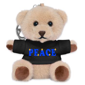 Peace Ukraine, Frieden - Teddy Keyring - black - Front