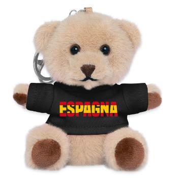 Spanien - Teddy Schlüsselanhänger - Schwarz - Vorne