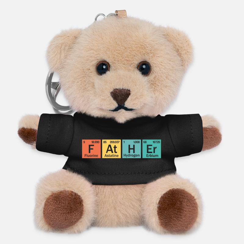 Vater-Element - Teddy Schlüsselanhänger - Schwarz
