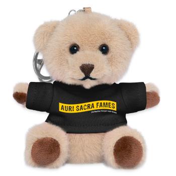 Auri sacra fames (lateinisch) >Vectorgraphic - Teddy Schlüsselanhänger - Schwarz - Vorne