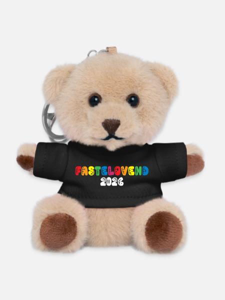 Fastelovend 2026 LGBTQ Karneval Kostüm Regenbogen  - Teddy Schlüsselanhänger - Schwarz