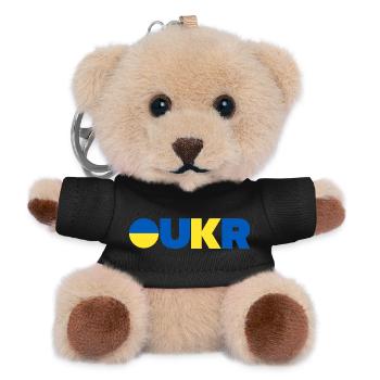 Ukraine - Teddy Schlüsselanhänger - Schwarz - Vorne