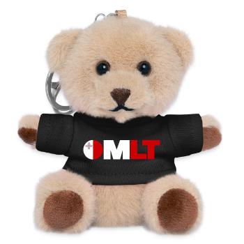 Malta - Teddy Keyring - black - Front