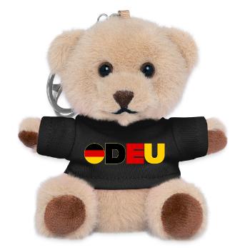 Deutschland - Teddy Schlüsselanhänger - Schwarz - Vorne