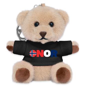 Norwegen - Teddy Schlüsselanhänger - Schwarz - Vorne