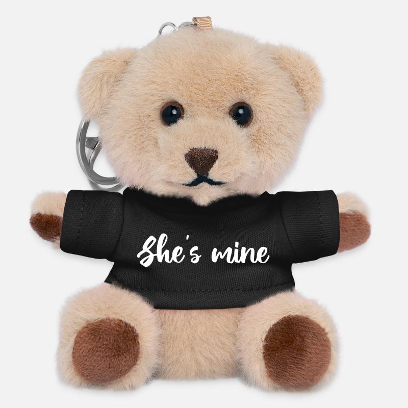 She_s Mine Design - Teddy Keyring - black