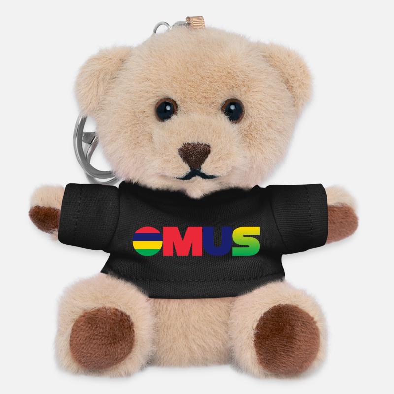 Mauritius - Teddy Keyring - black