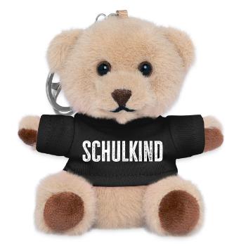 Schoolchild – Perfect for starting school & starting school - Teddy Keyring - black - Front