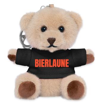 Bierlaune Shirt – Lustiges Frühlingsfest Bier Fest - Teddy Schlüsselanhänger - Schwarz - Vorne