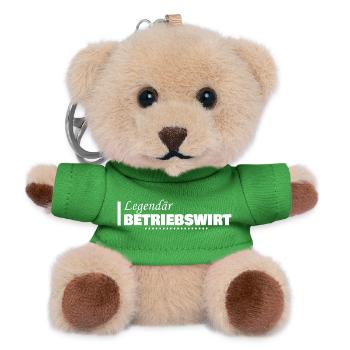 Job Betriebswirt - Teddy Schlüsselanhänger - Grün - Vorne
