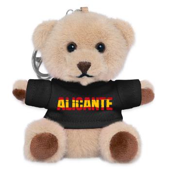 Alicante Flag Spain - Teddy Keyring - black - Front