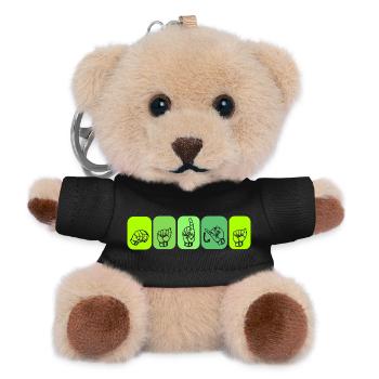 Nadja (Name) - DGS Streetwear - Teddy Schlüsselanhänger - Schwarz - Vorne
