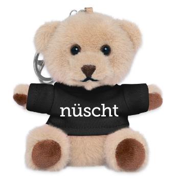 nüscht - Teddy Schlüsselanhänger - Schwarz - Vorne