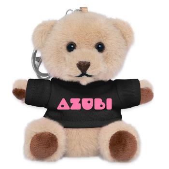 Azubi Tshirt 8 23 rosa - Teddy Schlüsselanhänger - Schwarz - Vorne