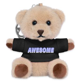 AWESOME - Teddy Keyring - black - Front