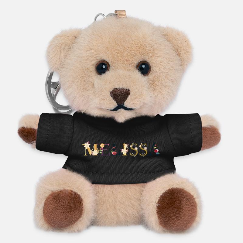 Melissa - Teddy Keyring - black