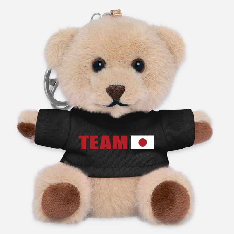 Soutenez l’équipe du Japon - Porte-clés ourson - noir