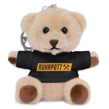 Ruhrpott - Ruhr Pott - Zeche - Zollverein - NRW - Teddy Schlüsselanhänger - Schwarz - Vorne