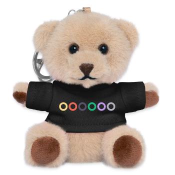 Gitarren Saiten Farb Code | Konzert, Rock, Musik - Teddy Schlüsselanhänger - Schwarz - Vorne