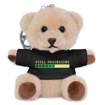 Still Processing - Trwa Przetwarzanie - Teddy Keyring - black - Front