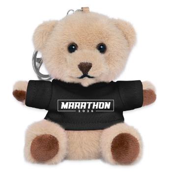 Marathon 2026 - Teddy Schlüsselanhänger - Schwarz - Vorne