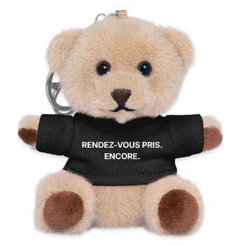 An appointment has been made. Again - Teddy Keyring - black - Front