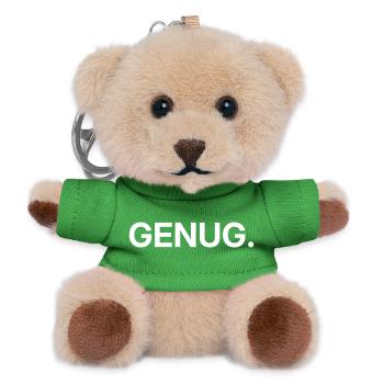 GENUG Punkt – Minimalistisches Statement Design - Teddy Schlüsselanhänger - Grün - Vorne