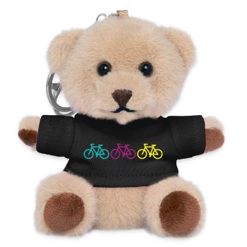 three bikes - Teddy Schlüsselanhänger - Schwarz - Vorne