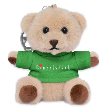 Einzelstück. - Teddy Schlüsselanhänger - Grün - Vorne