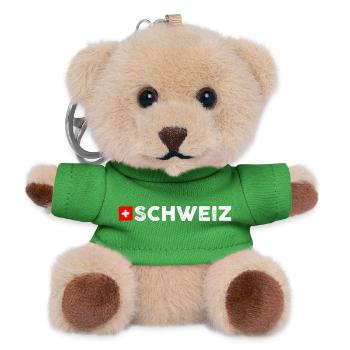 Schweiz flag - Teddy Keyring - green - Front