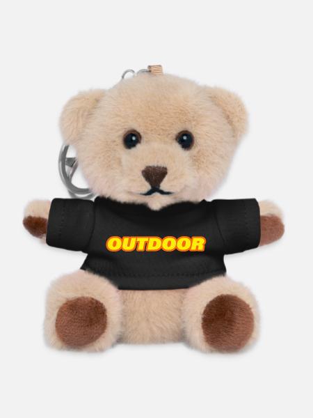 Openlucht - Teddy sleutelhanger - zwart
