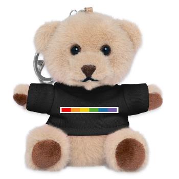 LGBT design white - Teddy Schlüsselanhänger - Schwarz - Vorne