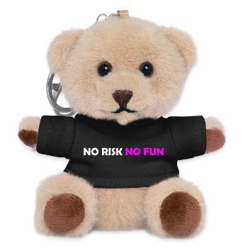 No Risk - Teddy Keyring - black - Front
