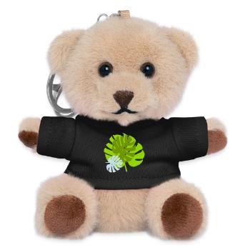 blatt - Teddy Schlüsselanhänger - Schwarz - Vorne