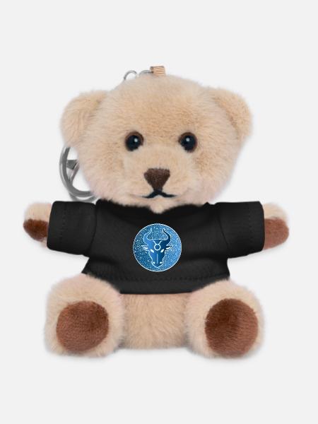 Signe astrologique : taureau - Porte-clés ourson - noir