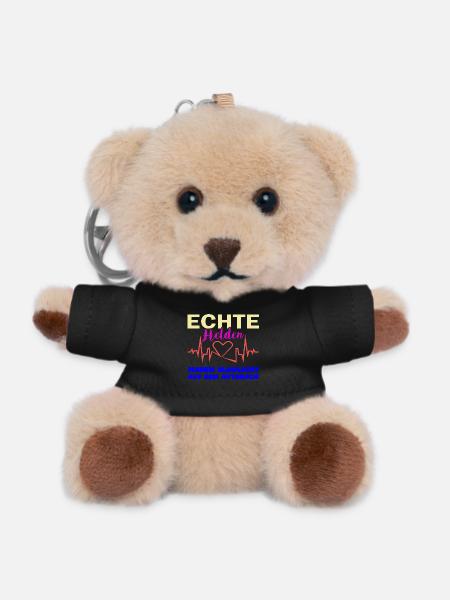real heroes have blue light on the roof - Teddy Keyring - black