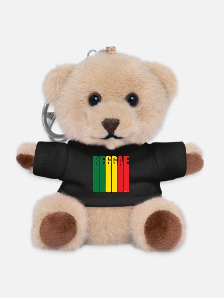 Bannière Reggae Color Block - Porte-clés ourson - noir