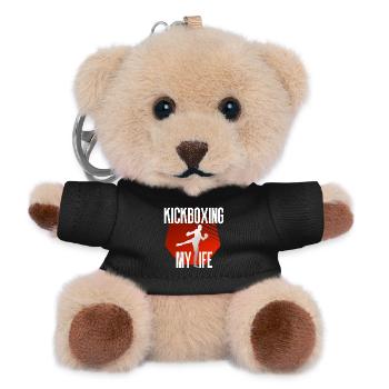 Kickboxing Kickboxen - Teddy Schlüsselanhänger - Schwarz - Vorne