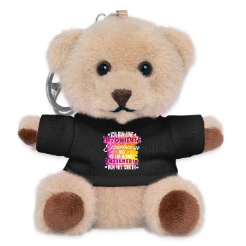 Erzieherin Tätowierung - Teddy Schlüsselanhänger - Schwarz - Vorne