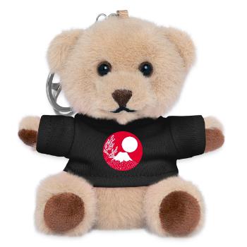 Mount fuji manga - Teddy Keyring - black - Front