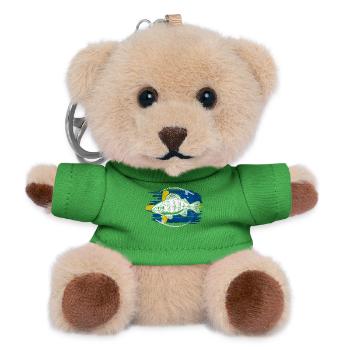 Perche de pêche de Suède - Porte-clés ourson - vert - Devant