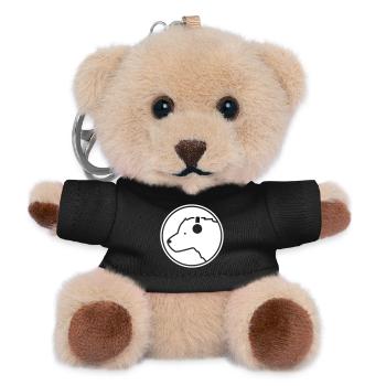 Polar Bear DJ – Cool Music Bear Headphone Party - Porte-clés ourson - noir - Devant