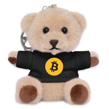 Bitcoin (Englisch) - Teddy Schlüsselanhänger - Schwarz - Vorne
