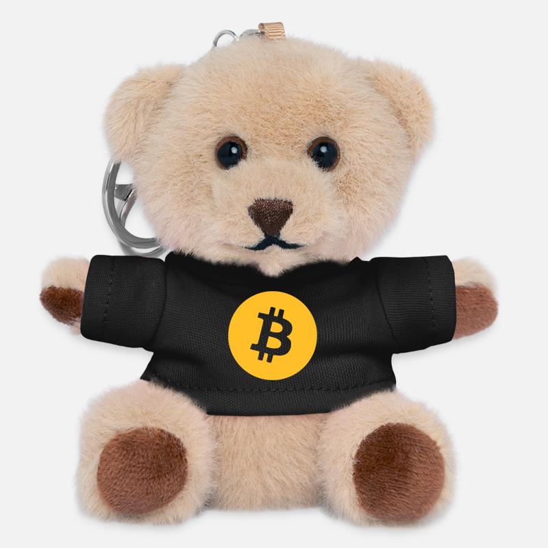 Bitcoin - Teddy Keyring - black