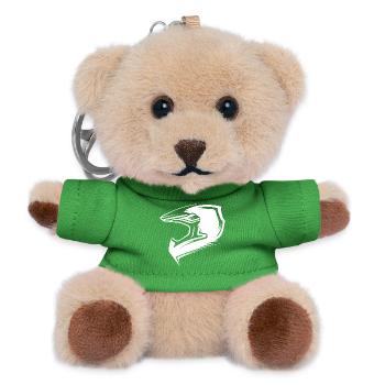 Biker Motocross Motorcycle Symbol Logo icon Helmet - Teddy Keyring - green - Front