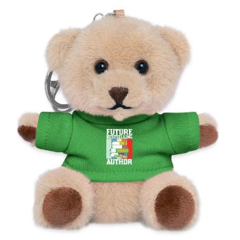 Zukünftiger Bestsellerautor - Teddy Schlüsselanhänger - Grün - Vorne