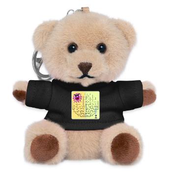 Riddle Virus - Teddy Keyring - black - Front