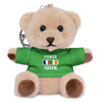 Ireland and France feed 100% - Teddy Keyring - green - Front