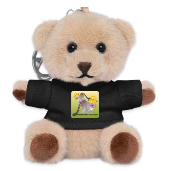 BUILDERS - RACCOON FAMILY - BUILD CONSTRUCTION HELMETS - Teddy Keyring - black - Front